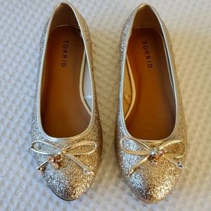 Glitter ballet flat